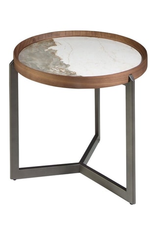 Table d'appoint - Plateau en porcelaine - 62 x 56 x 62 cm