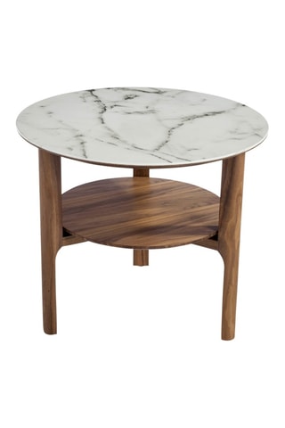 Table d'appoint - Plateau en céramique - 60 x 50 x 60 cm