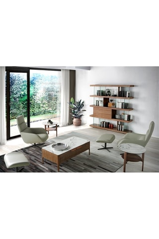 Table d'appoint - Plateau en céramique - 60 x 50 x 60 cm
