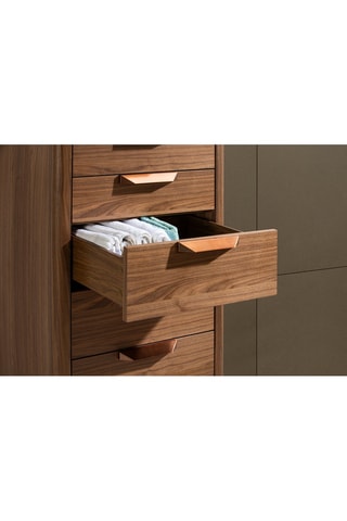 Chiffonnier 5 tiroirs - L60 x P45 x H107 cm