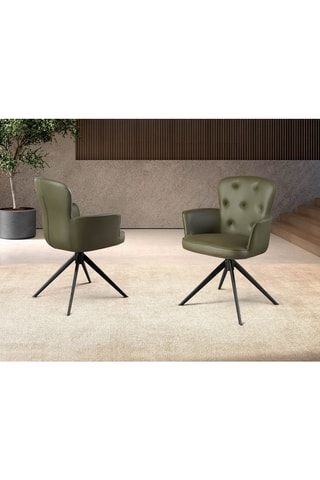 Fauteuil - Vert - Similicuir