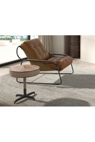 Fauteuil en cuir - Marron