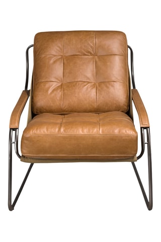 Fauteuil en cuir - Marron