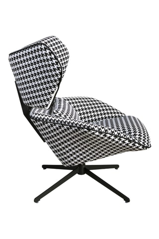 Fauteuil - Noir et blanc - Tissu
