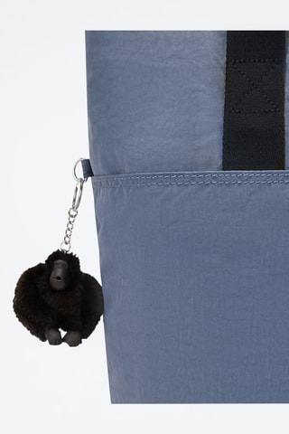 Mala shopper Hanifa - Azul e preto