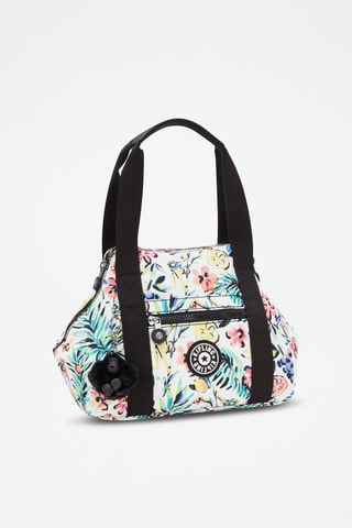 Mala shopper Art Mini - Branco e preto