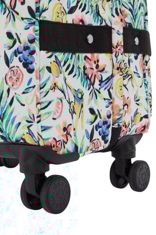 Mala média Spontaneous M - Branco e verde-claro - 68 cm