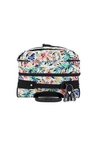 Mala média Spontaneous M - Branco e verde-claro - 68 cm