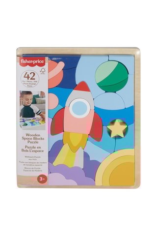 Puzzle en bois L’Espace Fisher-Price - 42 pièces - Dès 3 ans