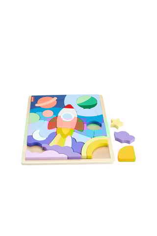 Puzzle en bois L’Espace Fisher-Price - 42 pièces - Dès 3 ans