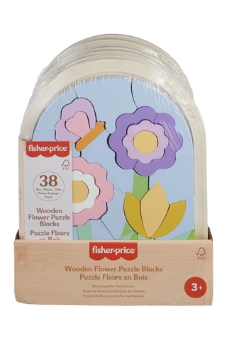 Puzzle Fleurs en bois Fisher-Price - 37 pièces - Dès 3 ans