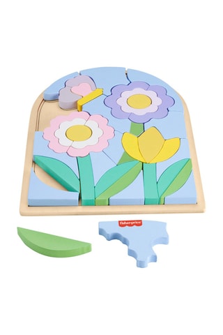 Puzzle Fleurs en bois Fisher-Price - 37 pièces - Dès 3 ans