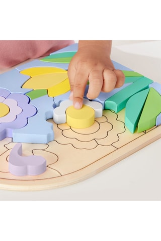 Puzzle Fleurs en bois Fisher-Price - 37 pièces - Dès 3 ans