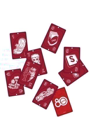 Jeu de cartes Uno Rouge Rubis 80 ans - Dès 84 mois
