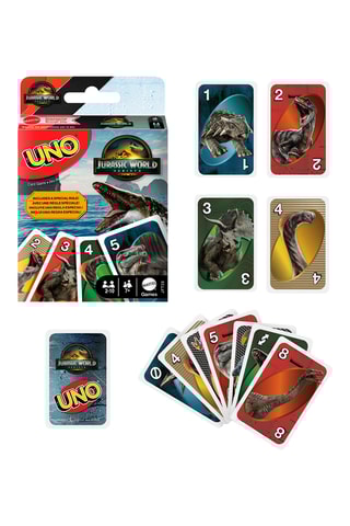 Jeu de cartes Uno Jurassic Saga - Dès 84 mois