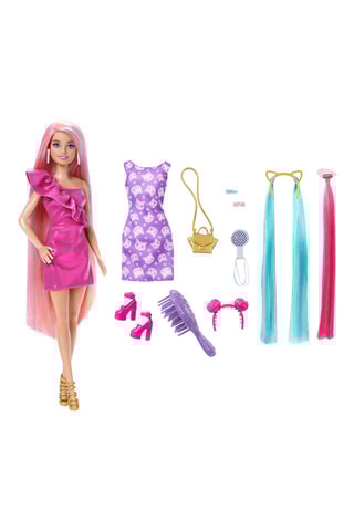 Poupée Barbie Fun & Fancy Hair - 10 accessoires - Dès 36 mois