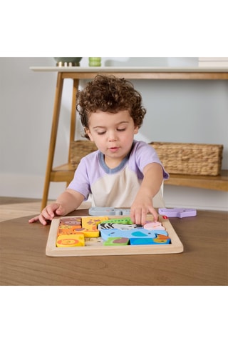 Puzzle en bois Animaux - 12 pièces - Dès 24 mois