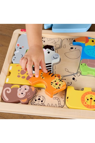 Puzzle en bois Animaux - 12 pièces - Dès 24 mois
