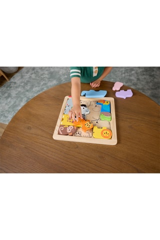 Puzzle en bois Animaux - 12 pièces - Dès 24 mois