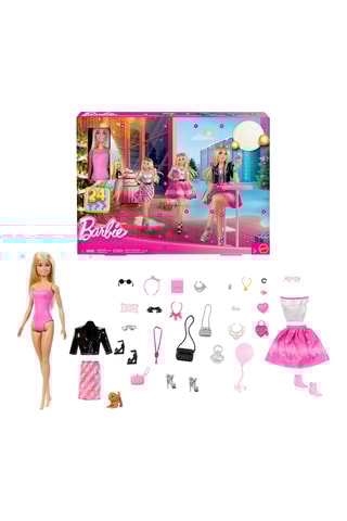 Poupée Barbie Calendrier de l’Avent - 24 accessoires - Dès 36 mois
