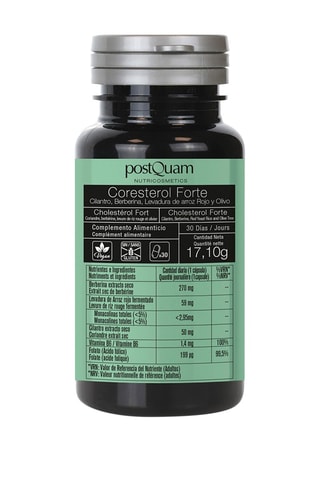 Cholesterol Fort : Coriandre + Berbérine + Levure de riz rouge - Santé cardiovasculaire - 30 gélules