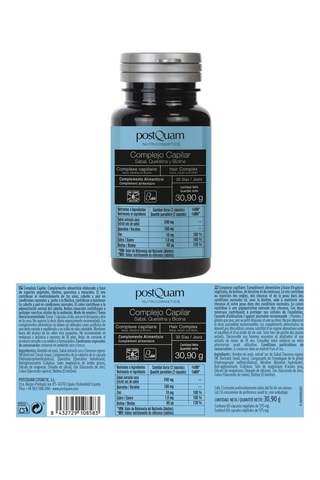 Complexe capillaire Biotine, Kératine, Minéraux - Ongles, Cheveux, Peau - 60 gélules