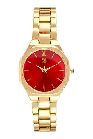 Legering Quartz Horloge - Goudkleurig en Rood