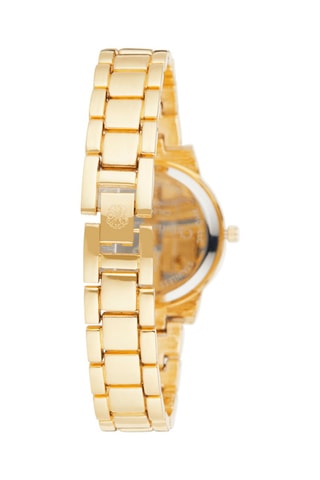 Stalen Quartz Horloge Goudkleurig