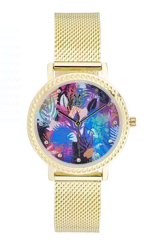 Legering Quartz Horloge - Goudkleurig en Blauw