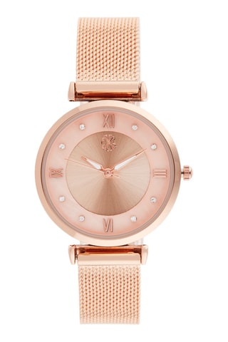 Montre à quartz en alliage - Doré rose