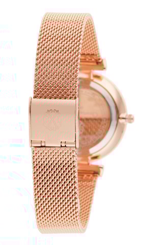Montre à quartz en alliage - Doré rose