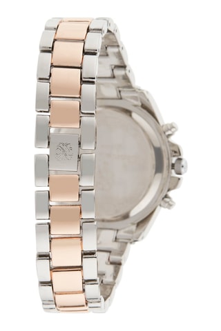 Montre à quartz en alliage Argenté et doré rose