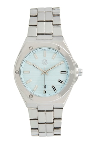 Montre à quartz en alliage - Argenté et noir