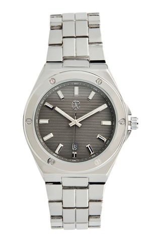 Montre à quartz en métal - Argenté