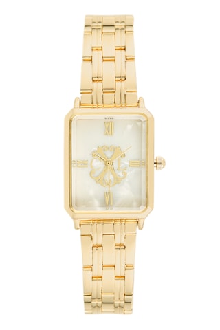 Draaikolk Effect Metalen Quartz Horloge - Goudkleurig