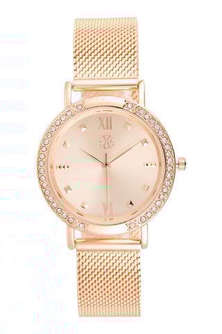 Montre à quartz en alliage - Doré rose
