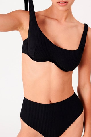 Bikinibroekje Hoge Taille Highsuniz - Zwart