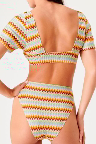 Crop top Giadaiz Azul-celeste