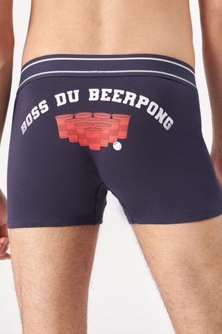 Boxers em algodão biológico New Katchiz Beerbossiz - Azul-marinho