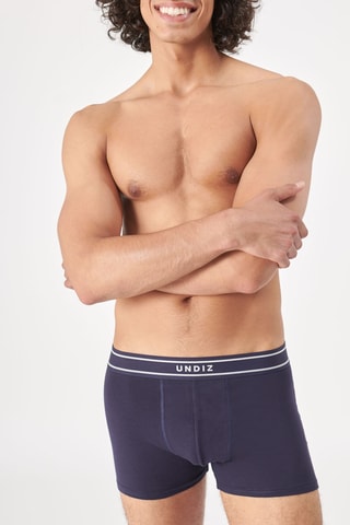 Boxers em algodão biológico New Katchiz Beerbossiz - Azul-marinho