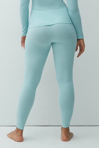 Leggings cintura subida Lazycarriz - Azul-celeste - Undiz