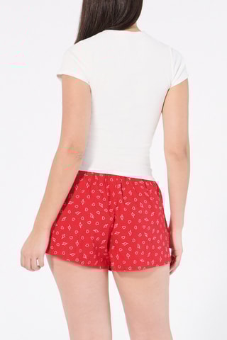 T-shirt Ilyassiz - Vermelho e branco