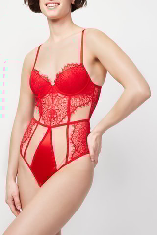 Body-tanga ampliforma Chrismatiz Vermelho