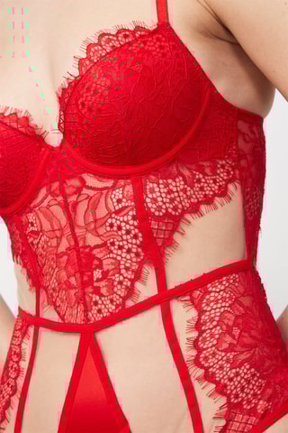 Body-tanga ampliforma Chrismatiz Vermelho