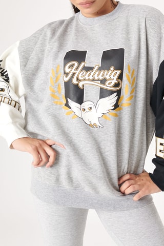Sweat Hedwig Harry Potter Coloedwigiz - Cinzento