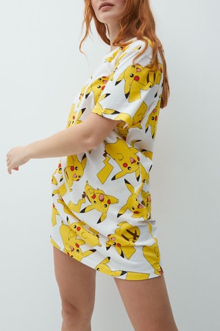 Pijama Pikachu Pokémon MoodPikaiz - Branco e amarelo