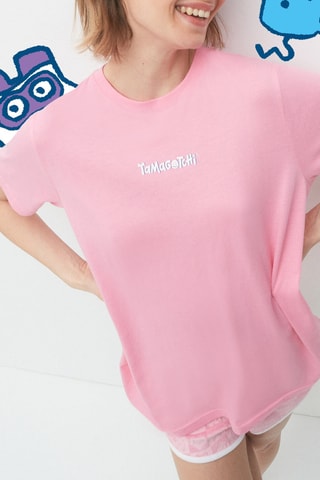 T-shirt em algodão biológico Mametchiz Laranja