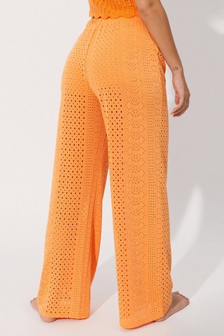 Calças de pijama de cintura subida Allpatchiz - Laranja