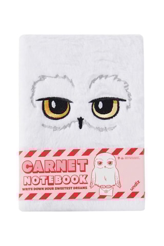 Caderno com pauta Edwiges Harry Potter - Branco - Undiz