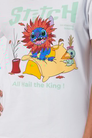T-shirt de pijama Lilo Stitch e Stitch Disney - Branco - Undiz